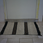 Handmade Camel and Goat Hair Door Mat | White