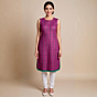 APPLIQUE WORK SLEEVELESS KURTI FOR LADIES
