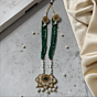 Regal Pearl & Green Bead Rani Haar