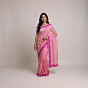 Handloom Chanderi Silk Saree | Pink | 6.25 mtrs