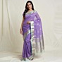 Handloom Kota Doria Saree | Purple