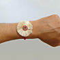 Handmade Natural Fibre Rakhi | Size: 2.2