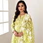 Handloom Unstitched Cotton Suit with Dupatta | Green