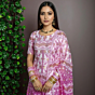 Handloom Unstitched Cotton Suit with Dupatta | Pink