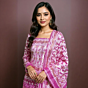 Handloom Unstitched Cotton Suit with Dupatta | Orchid Pink