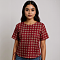 Hand-Printed Casual Top for Women