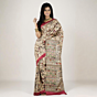 Handwoven Bhagalpuri Tussar Silk Saree