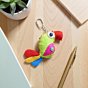 handmade bird  keychain 