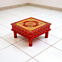 Handcrafted Pooja Chowki/Chourang | 28x28x16 cm