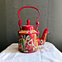 Handmade Decorative Tea Kettle I Red
