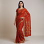 Bengal Handloom Cotton Red Saree