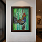 Hen- Walldecor - glass frame