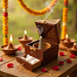 Santarms Rosewood Incense Holder Sambrani Stand