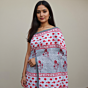 SANGANERI HAND BLOCK PRINTED COTTON SAREE