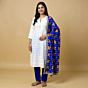 Plazo Suit With Phulkari Duppatta (Blue)