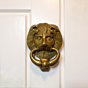 Brass Lion Face Door Knock Mid KBH01755