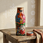 Hand-Painted Copper Water Bottle I 10 inches