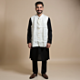 Handloom Eri Silk Half Jacket | Cream