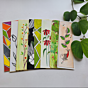 Hand-Painted Multicoloured Bookmarks | Set of 8