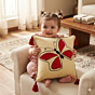 Handmade Butterfly Embroidered Cotton Cushion Cover with Tassels | Decorative Sofa Pillow Cover for Living Room & Bedroom