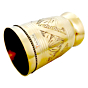 Pure Brass Mughlai Style Embossed Glass | 250 ML