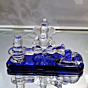 Lord Shiv Nandi Ganesh Glass Statue 