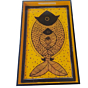 Golden Fish Painted Tray 