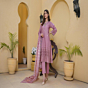 Salwar Kameez tunic and trousers with a scarf- Not for sale