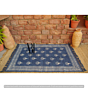 Block Printed Rug Handwoven