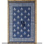 Block Printed Rug Handwoven
