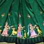 Pattachitra Green Hand Painted Silk Saree