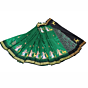 Pattachitra Green Hand Painted Silk Saree