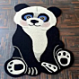 Handmade Panda-Shaped Carpet or Mat