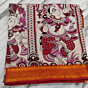 Handcrafted Nijam Border Saree I Multicolour