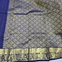 Handmade Dharmavaram Silk Saree with Blouse Piece I Blue