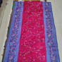 Handcrafted Ponduru Khadi Jamdani saree|  Fuchsia 