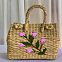 Handmade  Bag with Floral Embroidery