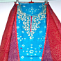 Handmade Kurta and Dupatta of the Kota Doria Bandhani Suit Unstitched