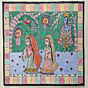 Handcrafted Madhubani Painting – Divine Love of Radha Krishna