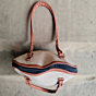 Handcrafted Jute & Leather Tote Bag I  Off white
