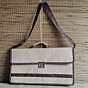 Handcrafted Office Jute Bag I Off white 