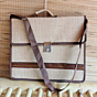 Handcrafted Office Jute Bag I Off white 