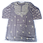 Handcrfated Chikankari  Kurti I Grey
