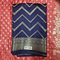 Blue Mulberry Silk Saree