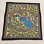 Hand-Painted Madhubani Peacock Art on Canvas