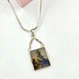 Shazar-dendritic agate Silver pendant 