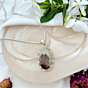 Shazar-dendritic agate Silver pendant