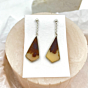 Shazar-dendritic agate Silver Earring