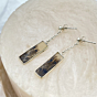 Shazar-dendritic agate Silver Earring