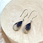 Shazar-dendritic agate Silver Earring